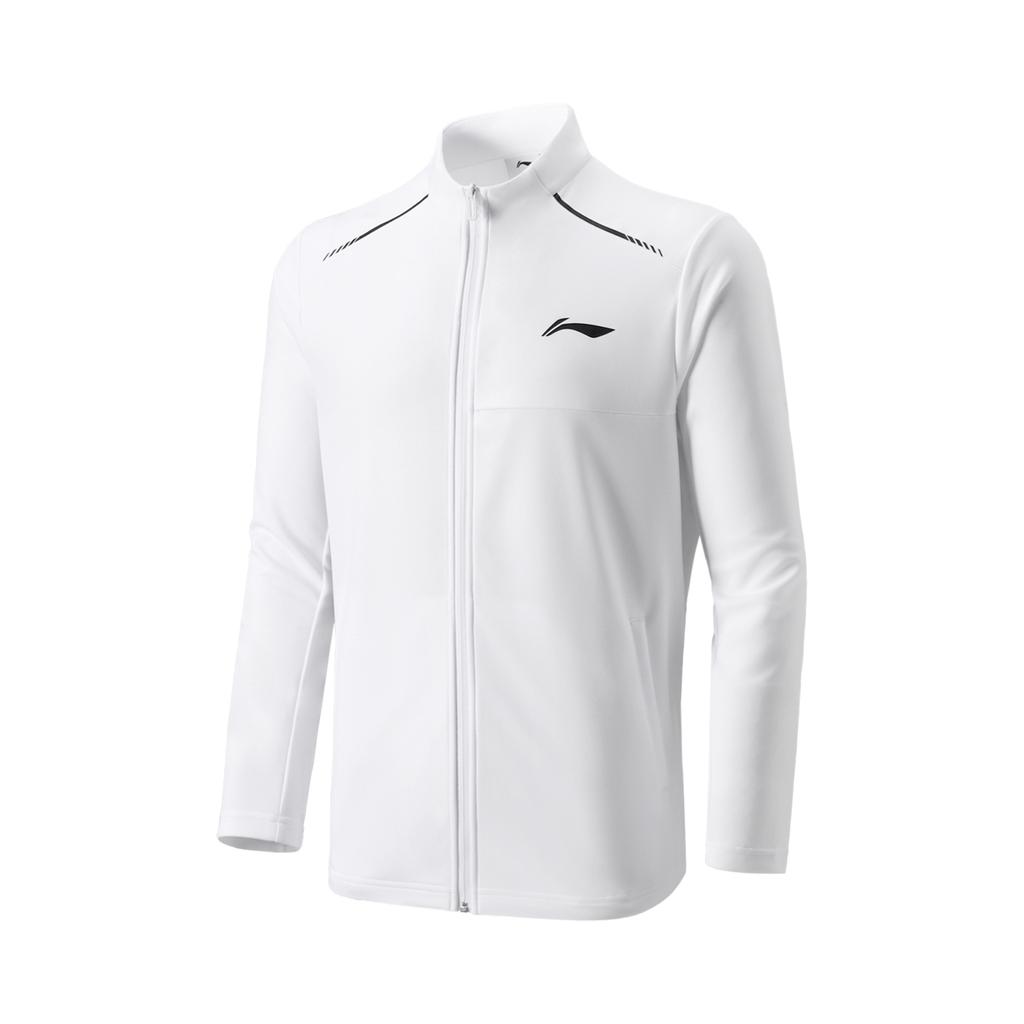 Li Ning Badminton Series Logo Print Stand Collar Long Sleeve Zip Up Top Comfortable Drawstring Long Pants Hoodie Set Unisex Sets AWEV001-2