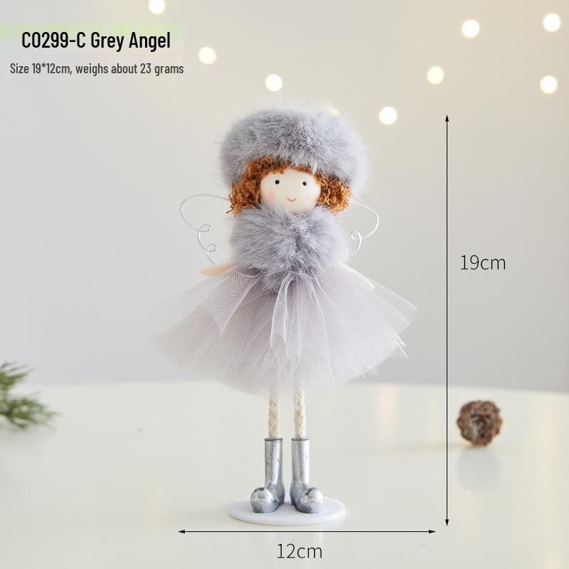 2026 Christmas Cute Plush Angel Elf Tree Ornament Pendant
