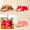 Large Fox Plush Toy Soft Stuffed Animal Pillow Creative Gift For Girls Birthday Present 35cm 50cm 60cm 70cm 90cm 1.2m