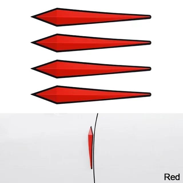 NEW 4pc Car Antis-scratch Protective Sticker Body Bumper Anti-collision Protection Door Rearview Mirror Edge Guard Rubber Strip Interior Mirrors 6