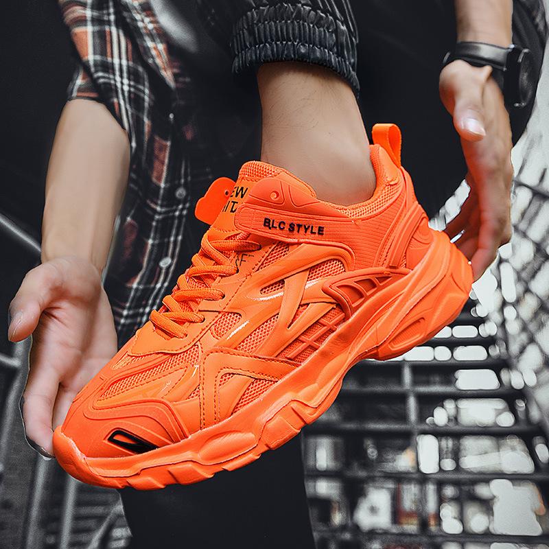 Autumn and summer stars with the same trendy brand couple retro dad shoes versatile student thick-soled heightening casual sports shoes