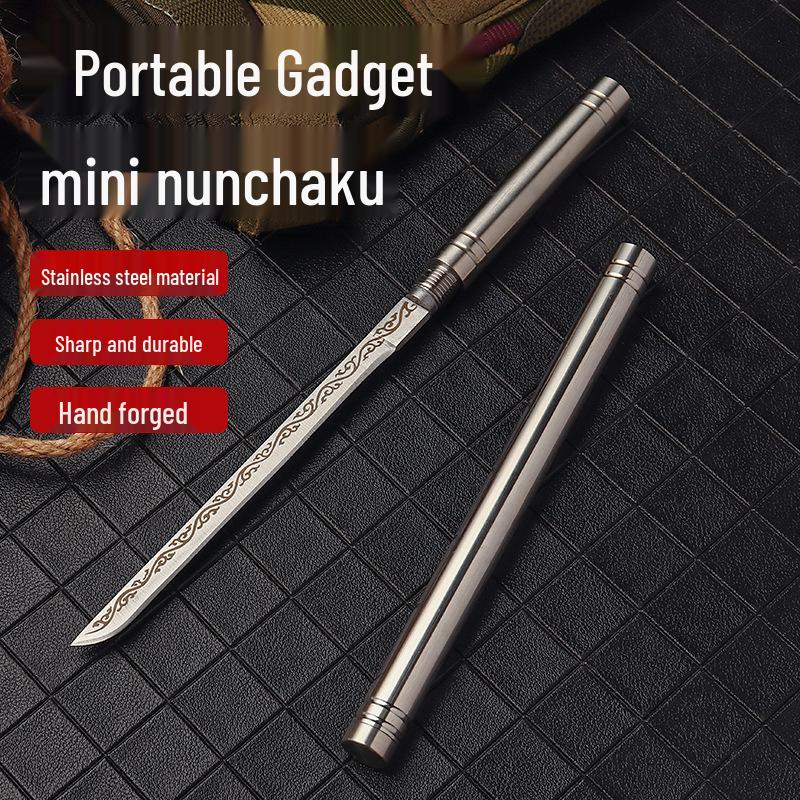 

Мини Овощечистка для Фруктов из Нержавеющей Стали и Походный Чайный Нож - Компактный, Портативный Дизайн в Форме Палочки