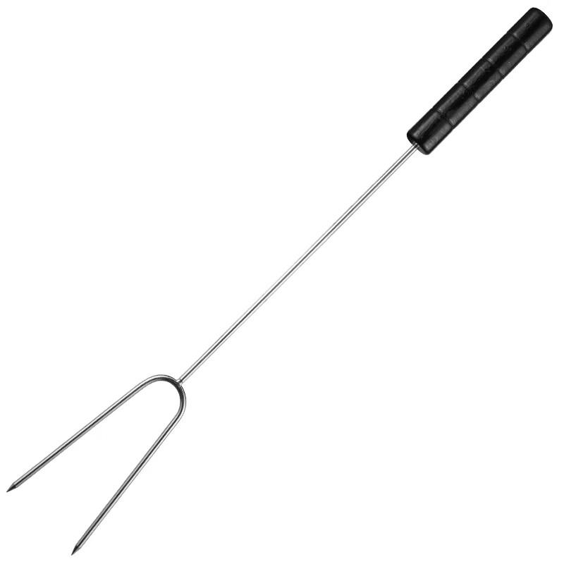 ZISIZ Wooden Handle BBQ Fork Set