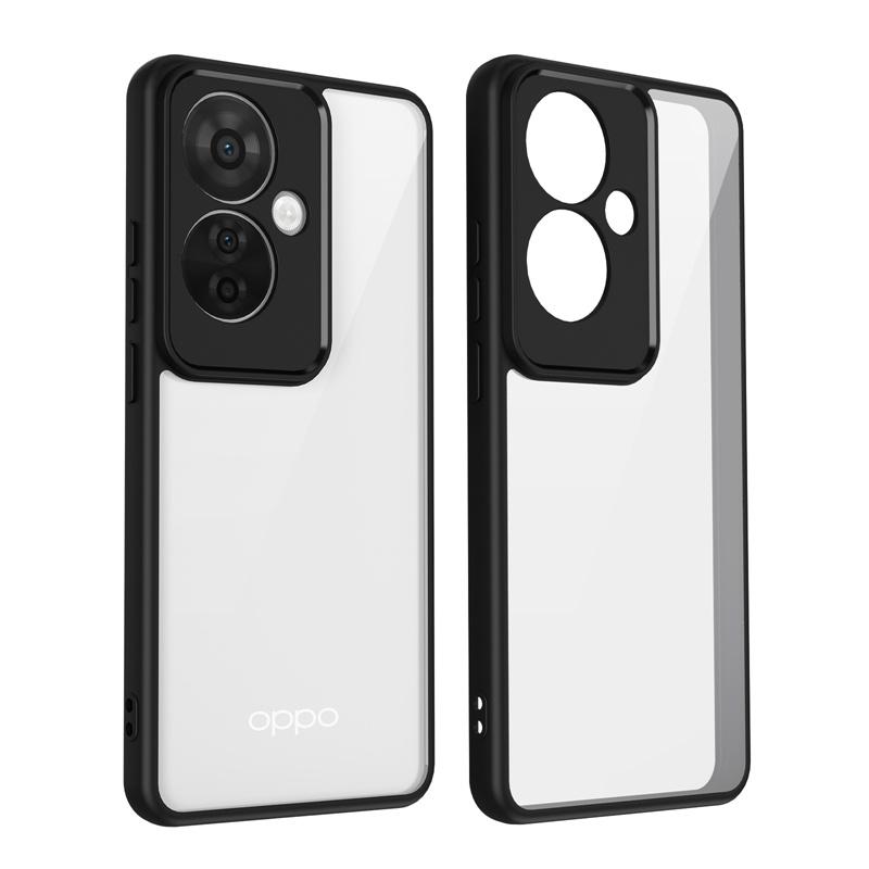 Oppo Reno11 F CPH2603 Case Plating Silicone Bumper Shockproof Clear Back Cover Hard Phone Case for Oppo Reno 11F Reno11F CPH2603