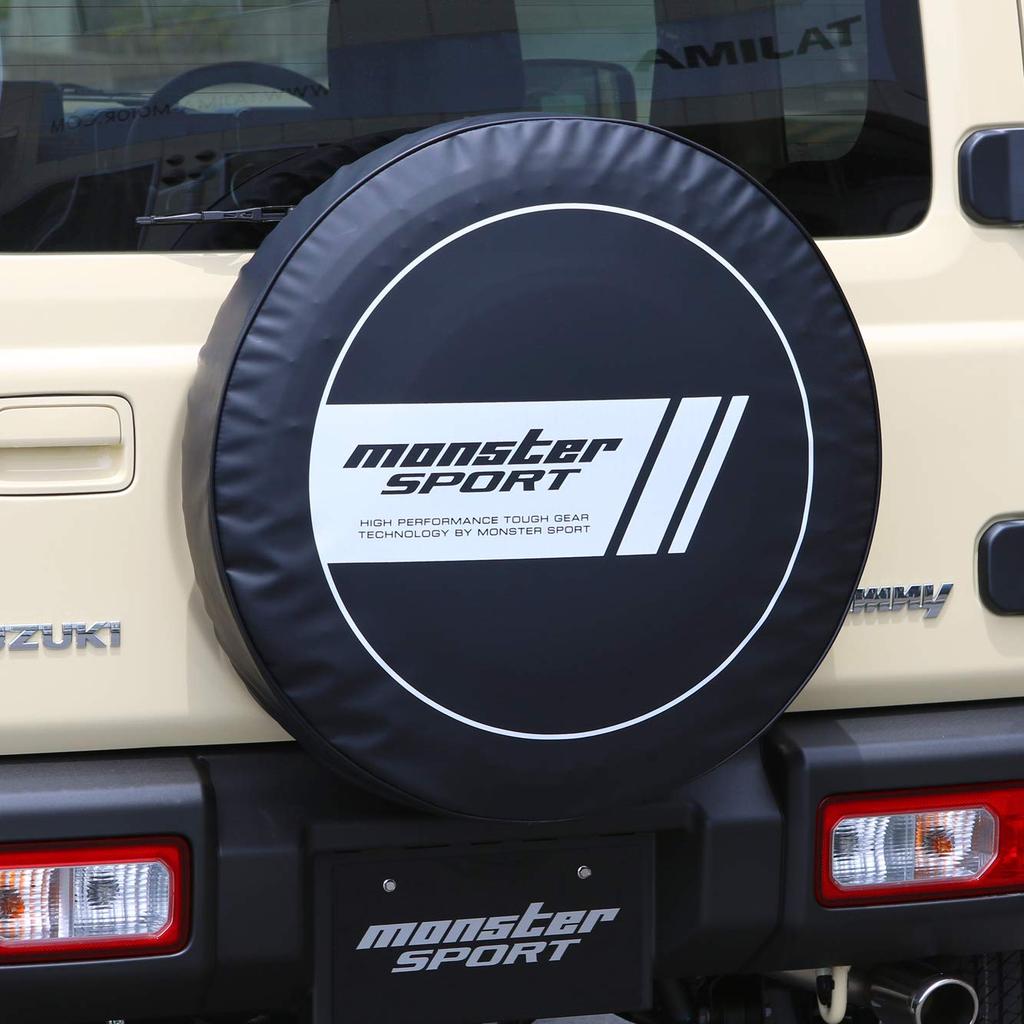 MONSTER SPORT MS Circle Spare Tire Design for Jimny and Prevents Deterioration for Cover, Vehicle-Specific [JB64W], Waterproof, Dustproof, Storage,