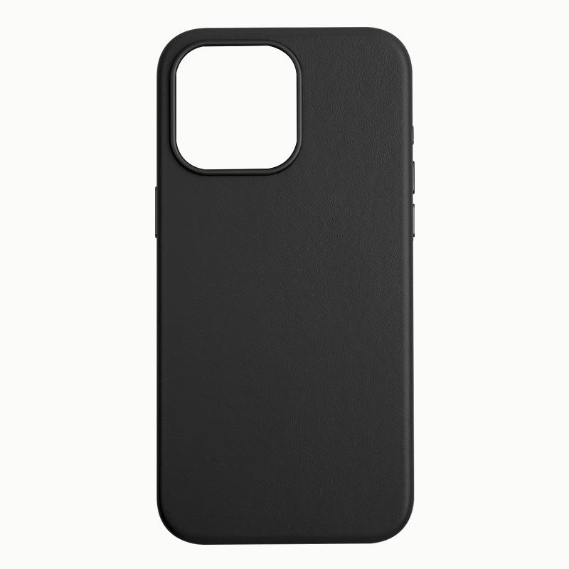 Suitable for the Same Apple 16promax Official Leather Phone Case iPhone 15pro Magnetic 13 Neutral 17pro