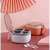 1 Pcs Four Grid Integrated Transparent Condiment Box Detachable Condiment Storage Tank Dust-Proof Kitchen Supplies Wholesale