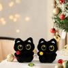Cute Black Cat Plush Toy Doll Keychain Bag Pendant Charms Kitten Car Keyring Accessories For Women Couples Kawaii Gift