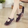 New Summer Top Layer Cowhide Sponge Soles Women's Shoes for Women's National Style Genuine Leather Flowers Slippers Breathable