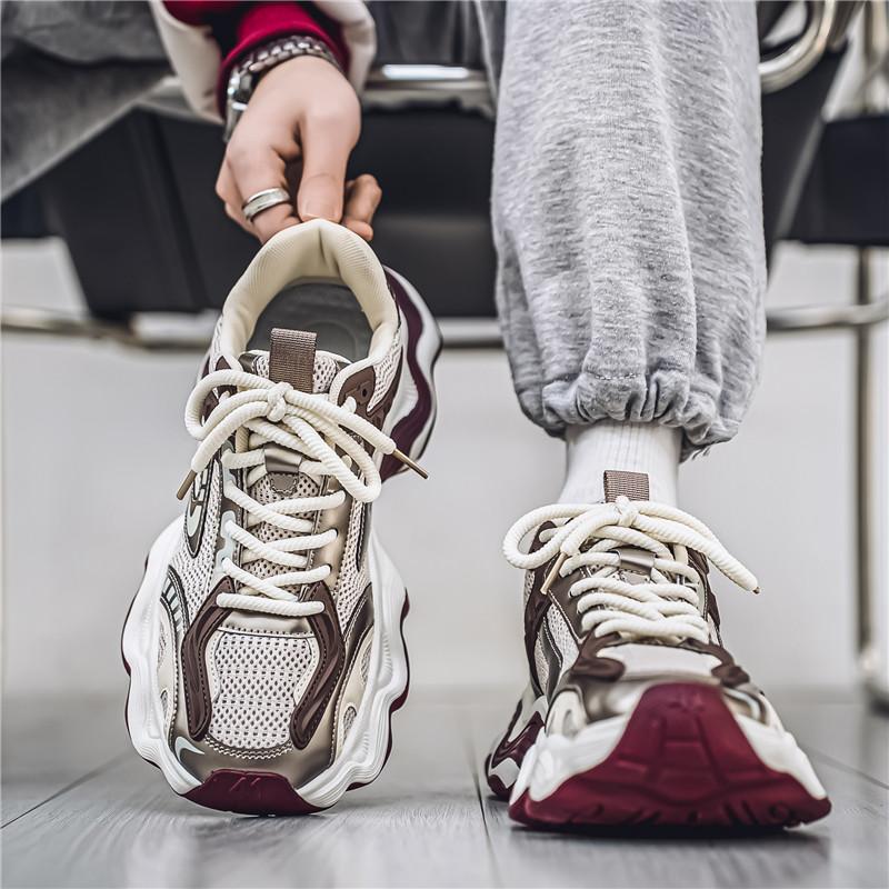 Big head and wide feet summer new mesh running sneakers dad shoes