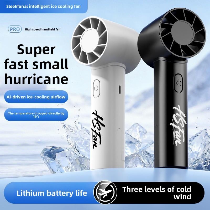Summer Mini Hand-held Turbine Fan USB - Mini Small Fan for Desktop and Outdoor Use