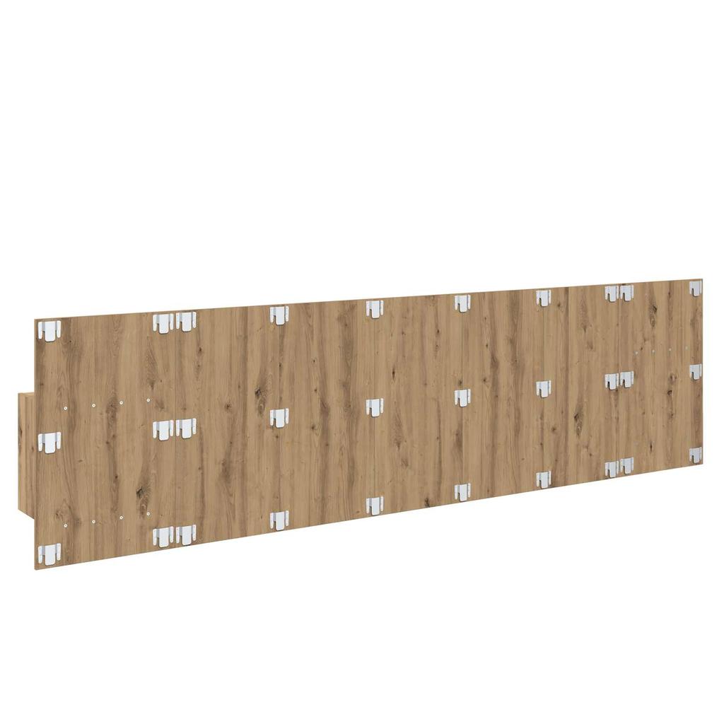 Headboard with Cabinets 3 pcs Artisan Oak Wood Based Material