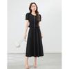Two Piece Set of Slimming and Anti-aging Waist Cinching Short Sleeved Top+high Waist Versatile Skirt