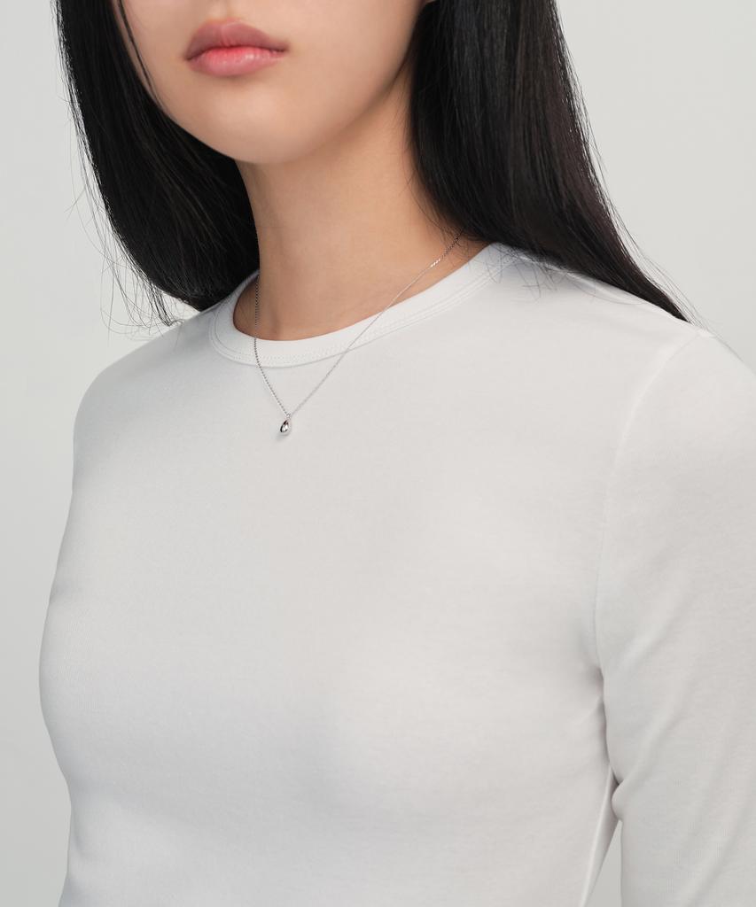 MUSINSA STANDARD WOMAN Women'S Slim Crew Neck T-Shirt_Short Sleeve + Long Sleeve 2-Pack