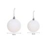 6pcs Xmas Hanging Decoartion Christmas Balls 6-8cm White Christma Tree Hanging Ball DIY Gifts New Year Glitter Christmas Balls
