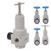 Air Pressure Regulator Good Sealing Simple Installation Relief Valve Aluminium Alloy Easy Adjusting with Gauge for Machine