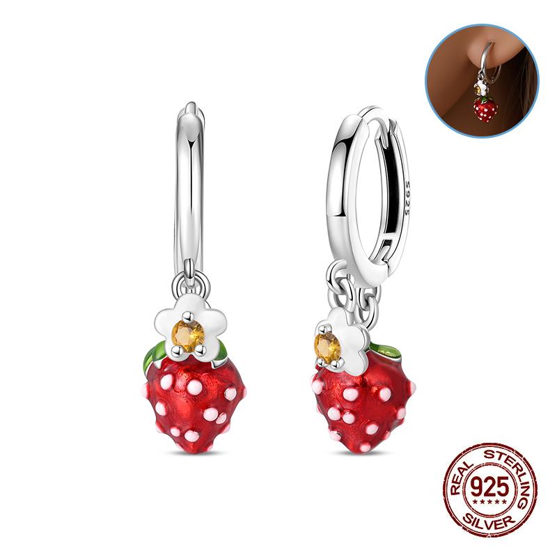 Damen Kupfer Ohrringe Rosa Liebe Sterne Muschel Süße Blume Süß Romantisch Date Party Hochzeit Exquisiter Schmuck Geschenke