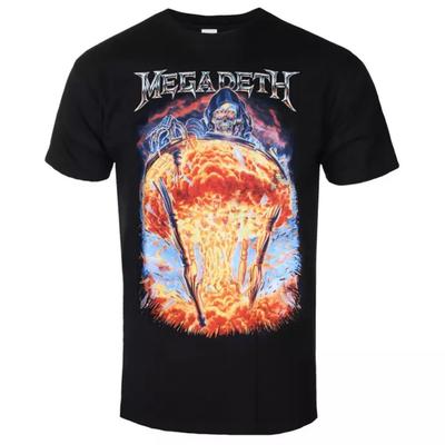 Megadeth Countdown To Extinction Muster Print T-Shirt Kritisiert Metal Band T-Shirt Geeignet Für Beide Unisex Und Unisex Zum Tragen