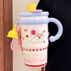 Leak Proof Outdoor Insulated Mug Creative Cartoon Vacuum Flask Cold Beverages Cups  Office