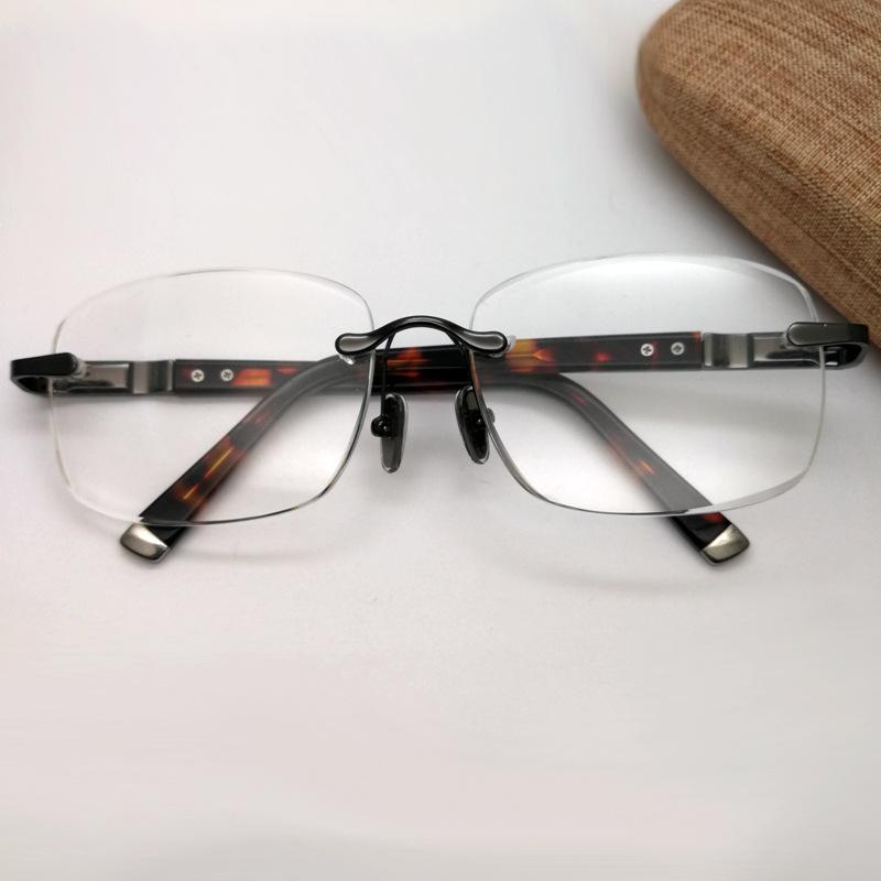 Crystal glasses from Donghai, elegant square and round stone lenses, unisex crystal reading glasses, high-definition eye protection, retail