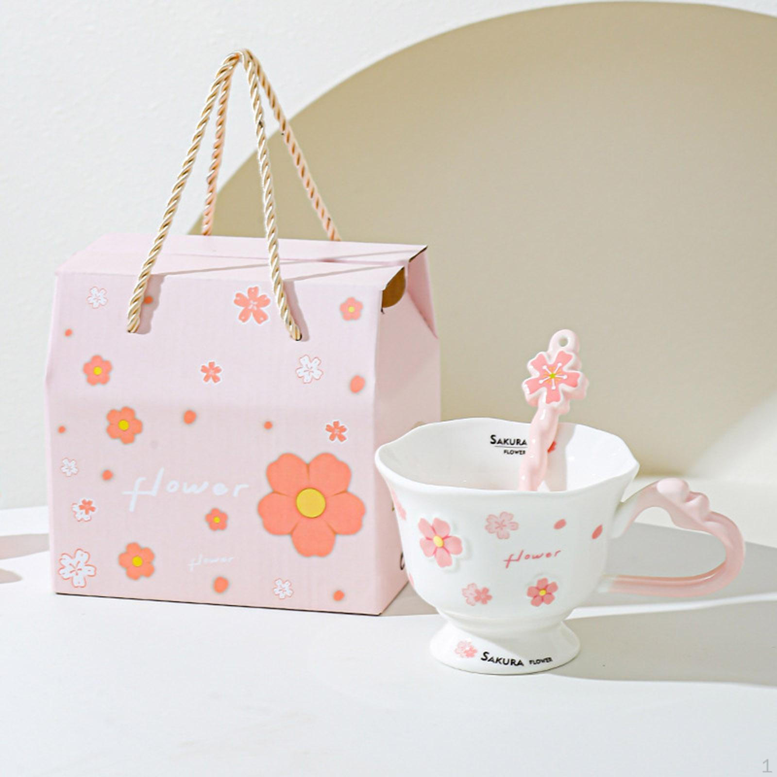 

Эстетичная керамическая кофейная для, Молока, , Кофе, Женственный цветочный, Валентин;s Подарок на день рождения для