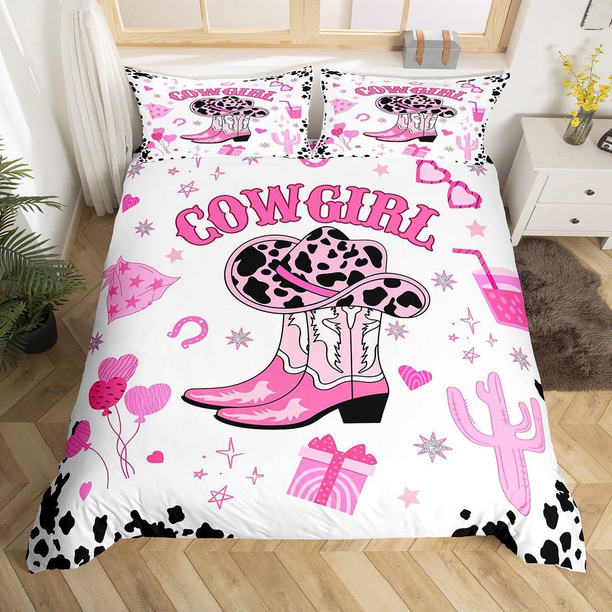 

Комплект постельного белья из трех частей с цифровой 3D-печатью в стиле диско-розового денима EU single 135*200