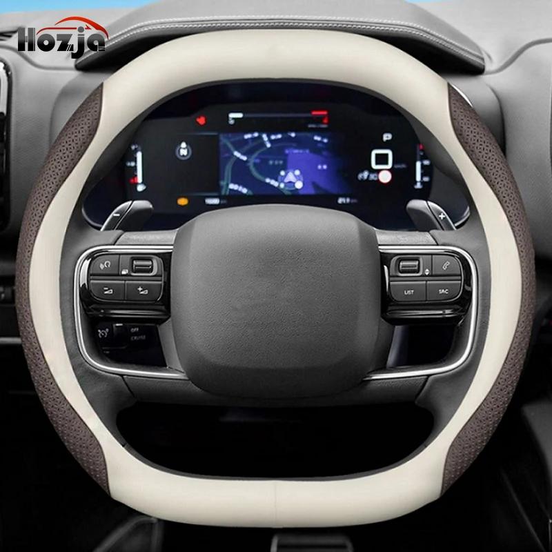 Leder Lenkradbezug für KIA EV6 GT-line EV6   2024 2025 Atmungsaktiv Rutschfest Car-Styling Autozubehör