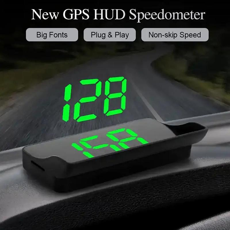 Car Head Up Gps New Style Hd Speedometer Speed Kmh Digital Hud Windshield Projector  Electronics Accessories Display
