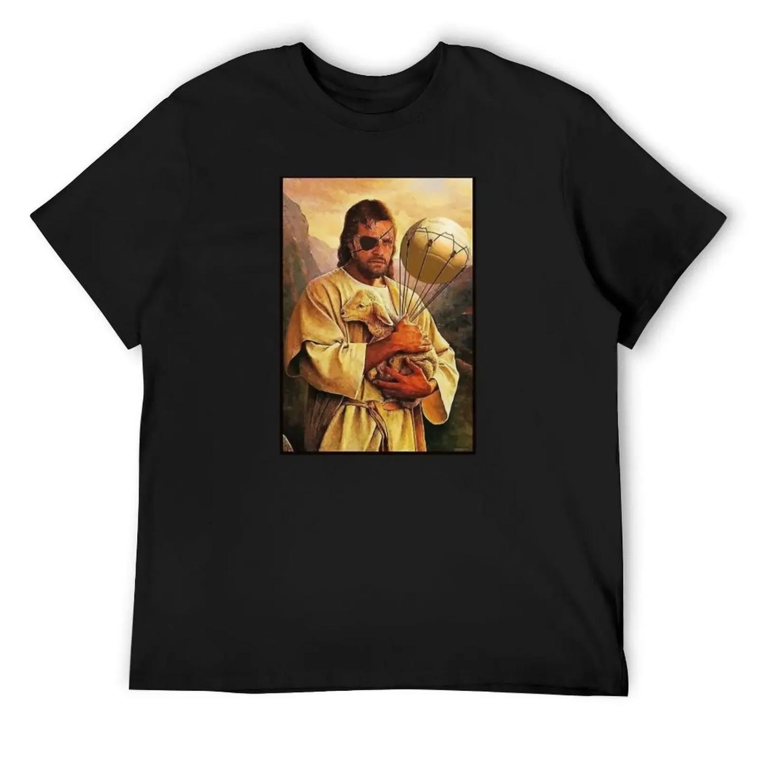 

Metal Gear - Our father Big Boss T-Shirt tops anime tshirt graphic t shirts mens tall t shirts S чёрный