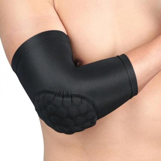 

sports arm guard with honeycomb anti-collision pressure, hand and elbow XL чёрный
