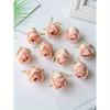 10 Pezzi Testa e Bocciolo di Rosa Artificiale Decorazione Matrimonio Fiore da Polso Sposa Fiore da Tenere in Mano Testa di Fiore Materiale Floreale Fai da Te Regalo San Valentino Matrimonio
