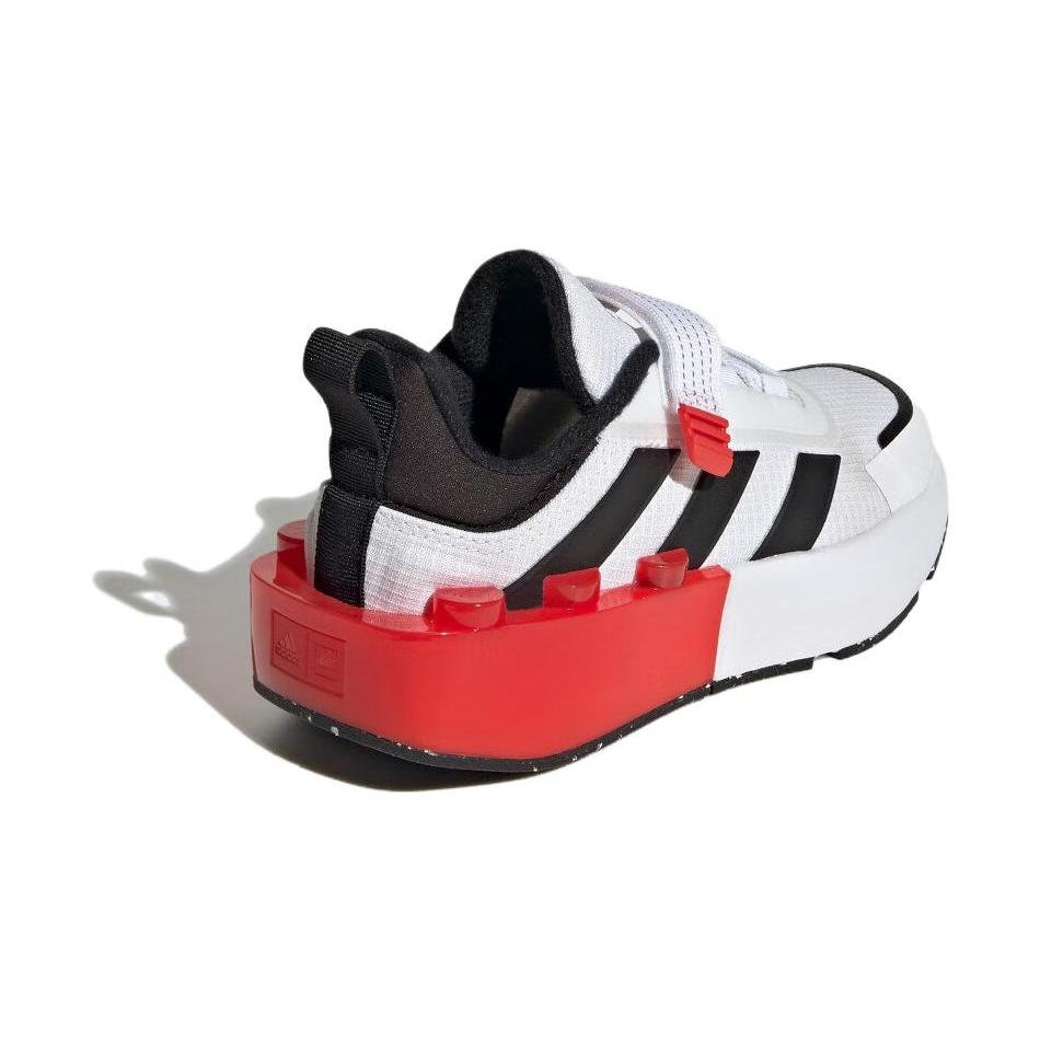 New adidas Tech Runner LEGO X Little Kid 'White Black Red' ID9530
