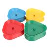 4 Mixed Colors Cards Playing Holder Hands Free Triangle Shaped Poker Rack Holder for Kids Adults