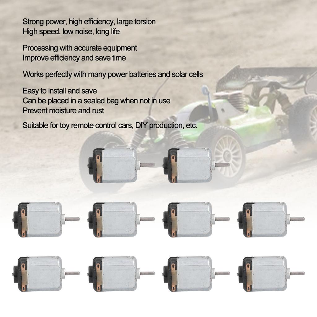 10Pcs   Electric Motor High Speed Low Noise Small   Motors for Hobby   Toys Cars