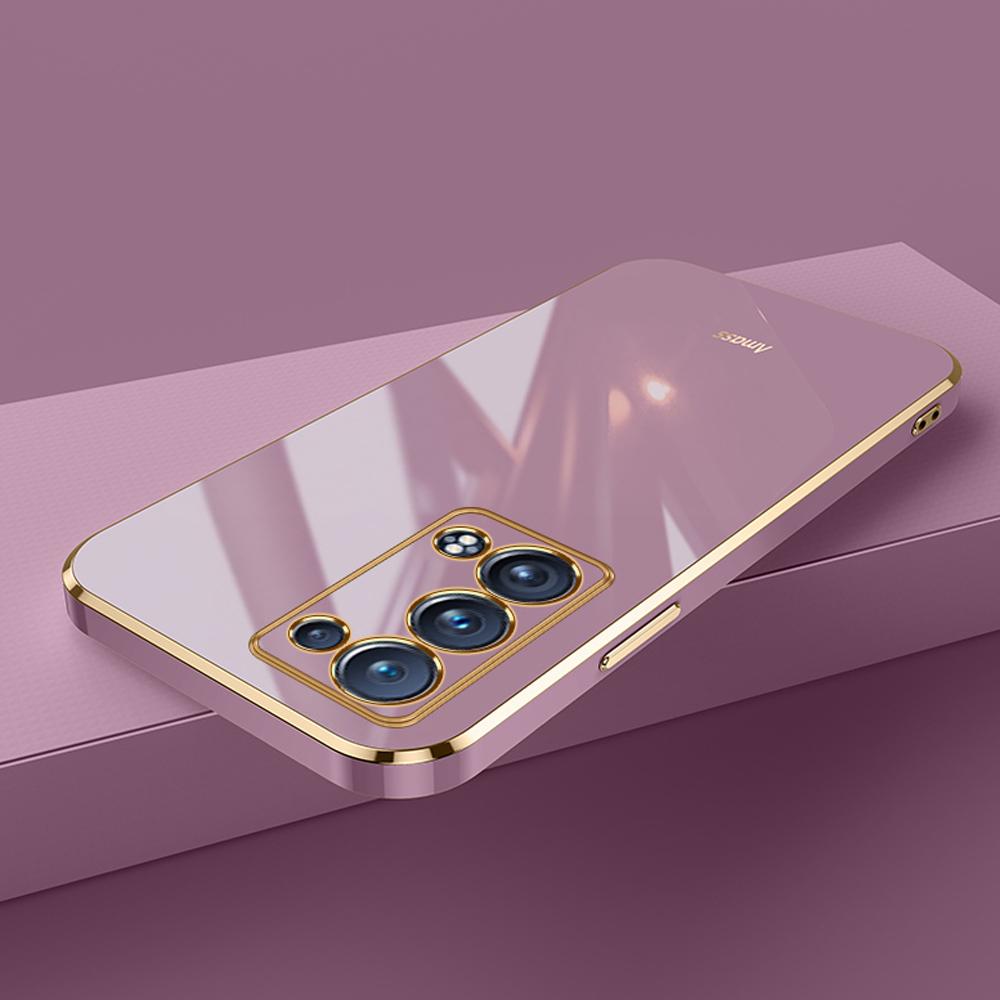 

Для Oppo Reno6 Pro 5G чехол роскошный квадратный чехол CPH2247 для телефона противоударный силиконовый чехол-накладка Fundas For Oppo Reno6Pro 5G&Case & Strap