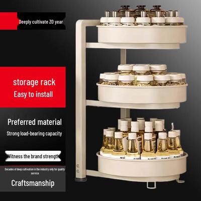 Yingbai 3-Tier 360° Rotating Spice Rack Organizer