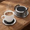 6PCS/SET Waterproof Non-Slip Coaster Minimalist Insulation Cup Mat  Table Decor