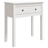 VidaXL Table console Blanc 70x35x75 cm Bois massif de pin 814610