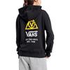 Vans Letter Print Hooded Sweatshirt Women Tops Black VN0A4RBKBLK