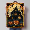 Halloween Haunted House Tinplate Poster Customized Wall Art Vintage Retro Metal Signs for Home Decor Coffee Bar Accessories Room