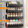 Magnetic Wall-Mounted Kitchen Storage & Spice Rack Holder