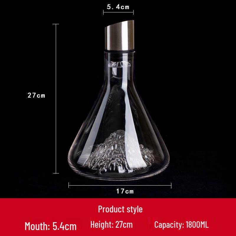 Shangqi Luxury Iceberg Glass Wine Decanter