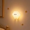 Silicone Magnetic Night Light with Star Moon Cloud Pattern, /Off Wall Lamp for Bedroom