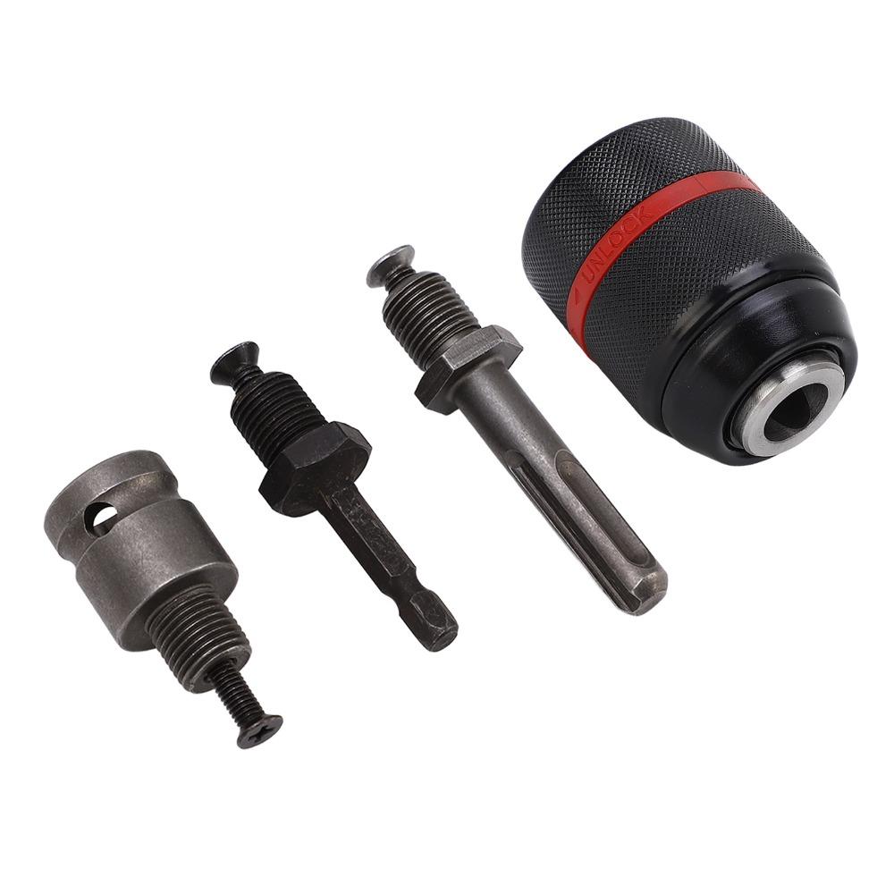 1/2-20UNF Mount Keyless Drill Chuck 2-13mm Capacity Metal Heavy Duty Chuck  For Impact Driver