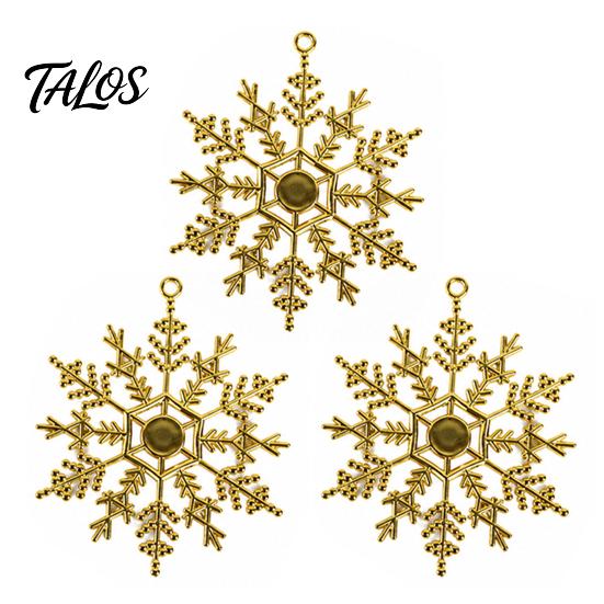 Christmas Ornaments for Porch Decorations 3Pcs Tree Snowflakes Ornaments, 10cm Glitter Hanging Plastic Snowflake Festive Atmosphere Winter Wonderland
