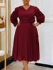 New Spring Imported Fashion Elegant Casual A-Line Dress Plus Size
