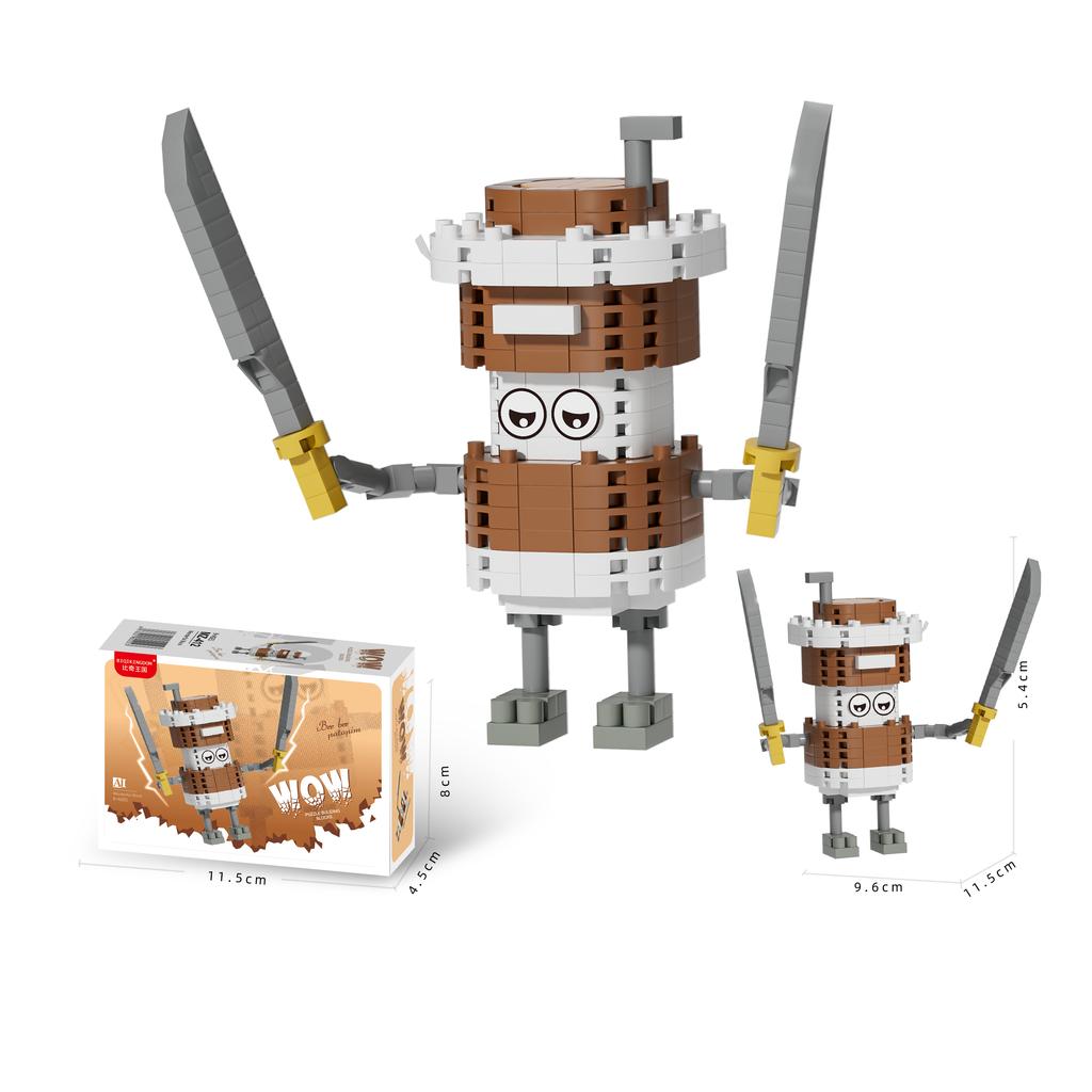 Funny Shark The Classic of Mountains and Seas Creative Building Blocks Action Fiqure Tralalerotralala TungTungTung Sahur Blocks