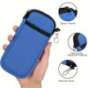 1pc Portable Glasses Protective Case, Glasses Bag Portable Mobile Phone Storage Bag Diving Coin Purse Double Pocket Storage Bag Storage Bag