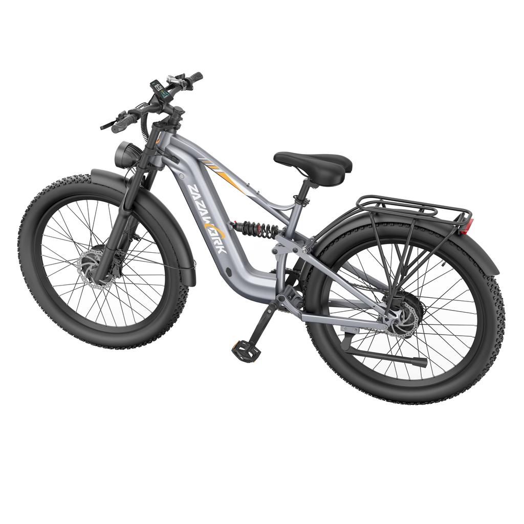 ZAZAWORK CF500 PRO High-end Elektrische Fiets 1000W*2 Dubbele Motor 48V20Ah Batterij 50KM/H Topsnelheid 27 Inch Off-Road Banden E-Mountainbike