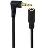 Wide Compatibility 3.5mm Male to Female Audios Adapter 3.5mm Right Angle Audios Adapter for Various Audios Equipment